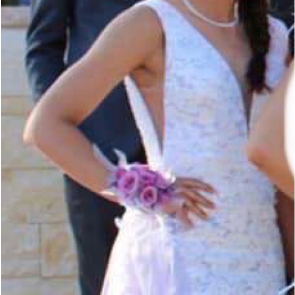 Prom dress from WhatchamaCallit with a lilac detachable train. Only worn once. - Picture 8 of 12